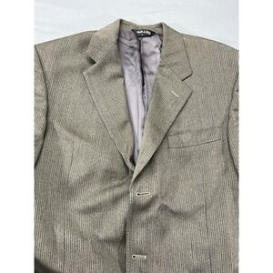 Giorgio Valentini 100% Wool Blazer Made In Italy Size 40R Light Gray‎